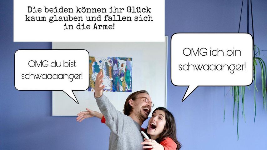 Model Marie Nasemann verkündet Babynews mit witzigem Comic!