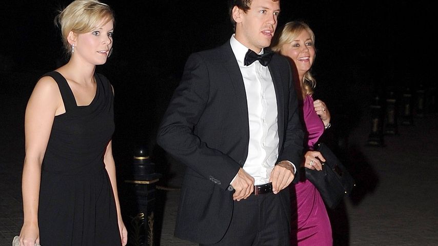 Sebastian Vettel und seine Frau Hanna im Dezember 2011 in Neu Delhi, Indien