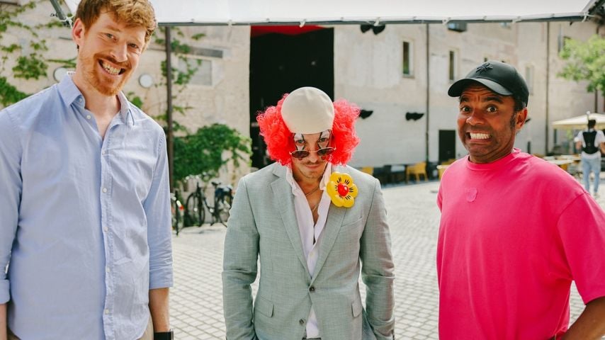 Sebastian Winkler, Felix Lobrecht und Simon Pearce in "Bappas"