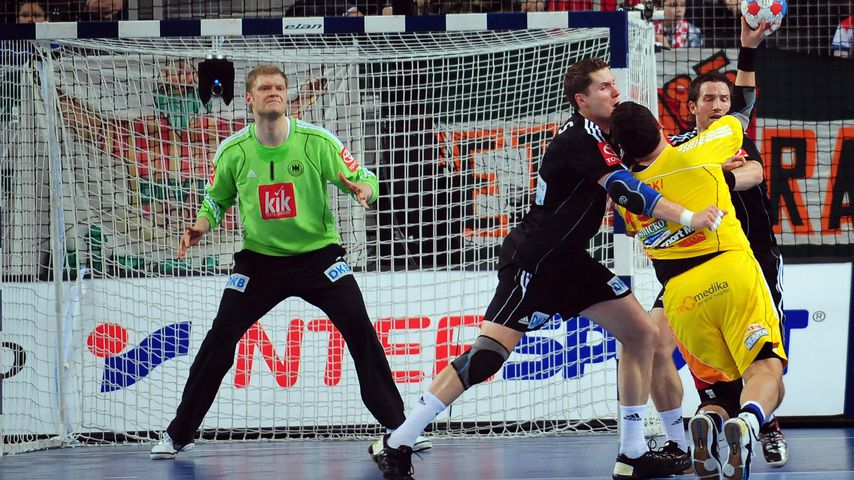 Johannes Bitter, Sebastien Preiss, Jens Tiedtke und Vanco Dimovschi bei einem Spiel in Kroatien