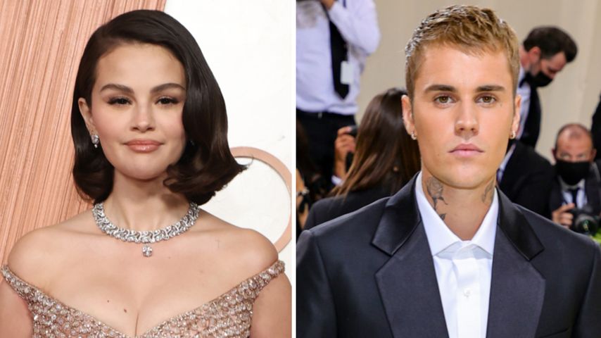 Collage: Selena Gomez und Justin Bieber