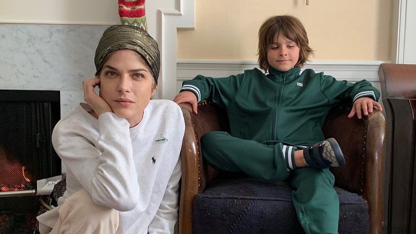 Selma Blair mit ihrem Sohn Arthur, Weihnachten 2020