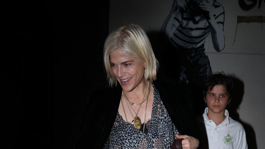 Selma Blair, Schauspielerin, mit ihrem Sohn Arthur