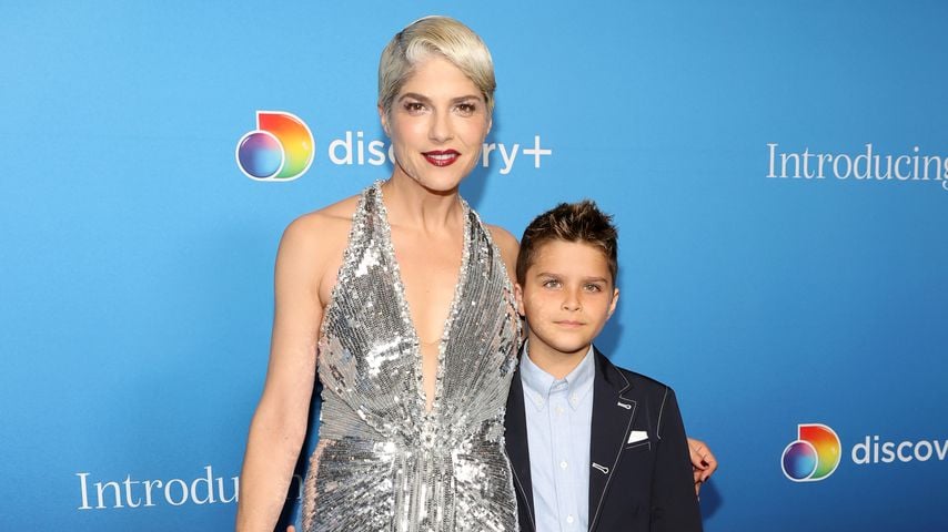 Selma Blair und ihr Sohn Arthur Saint Bleick bei einer "Introducing, Selma Blair"-Aufführung, 2021