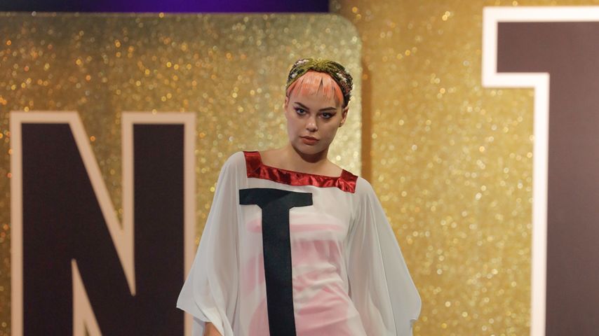 Selma beim GNTM-Quiz-Walk