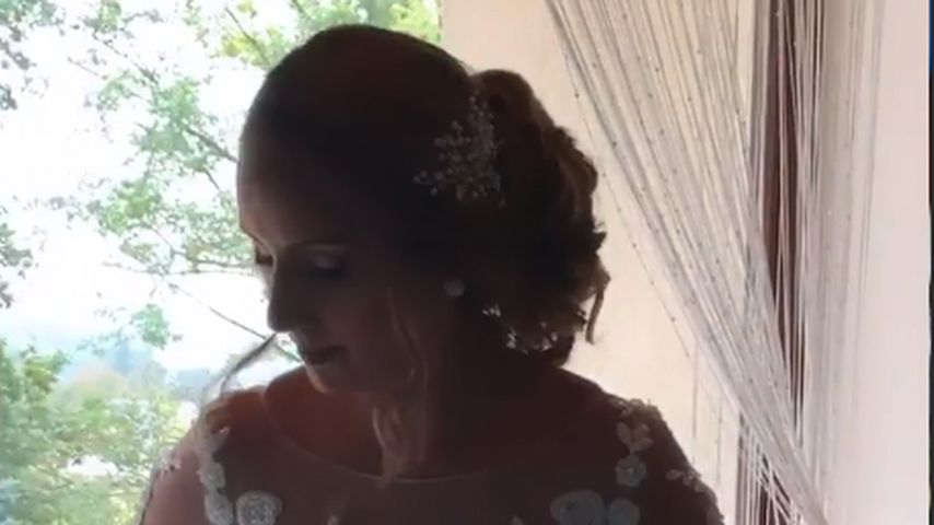 Senay Ak an ihrem Hochzeitstag