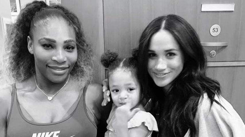 Serena Williams, ihre Tochter Alexis Olympia und Herzogin Meghan