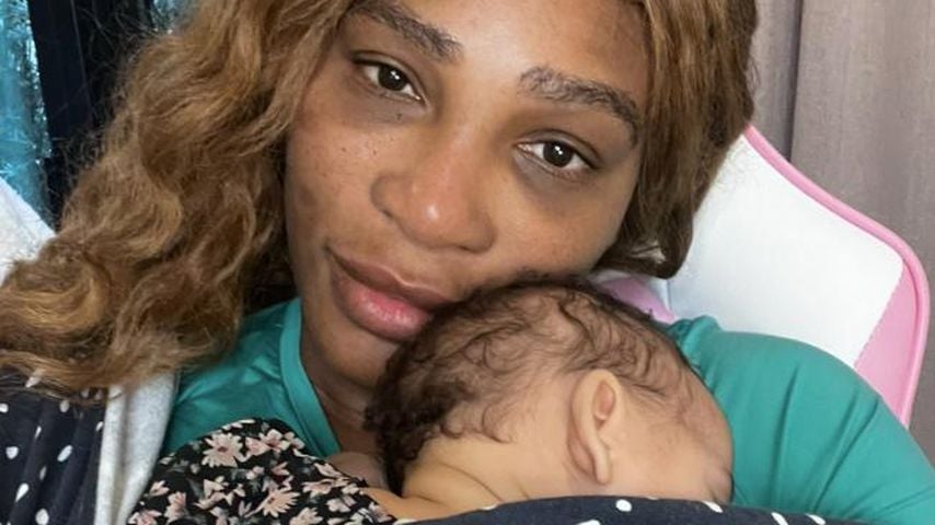 Serena Williams mit ihrer Tochter Adira, 2023