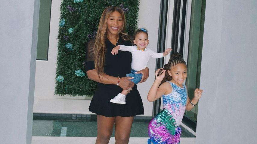 Serena Williams mit ihren Töchtern Alexis Olympia Jr. und Adira River