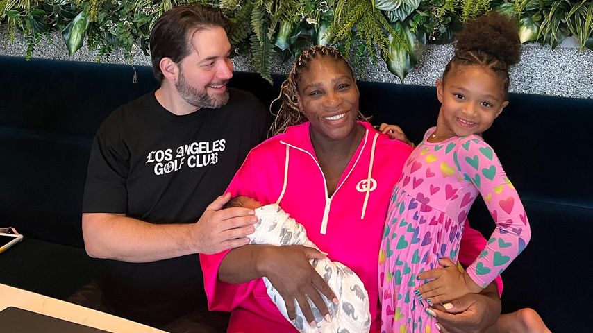 Serena Williams und Alexis Ohanian mit ihren Töchtern Adira und Olympia