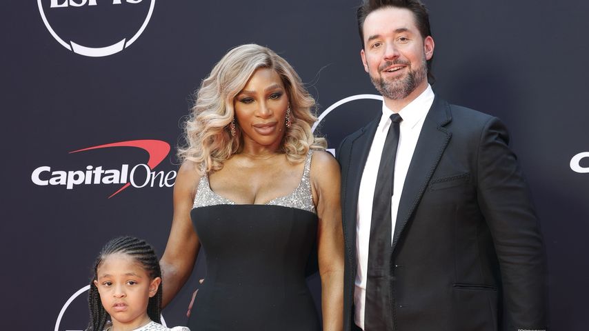 Serena Williams mit ihrem Ehemann Alexis Ohanian mit Tochter Alexis Olympia Ohanian Jr., Juli 2024