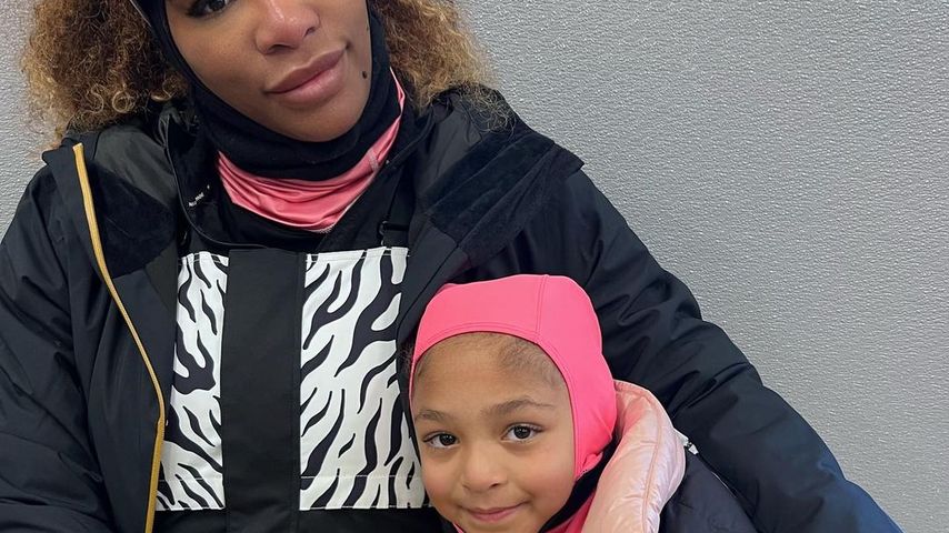 Serena Williams und ihre Tochter Olympia im April 2023