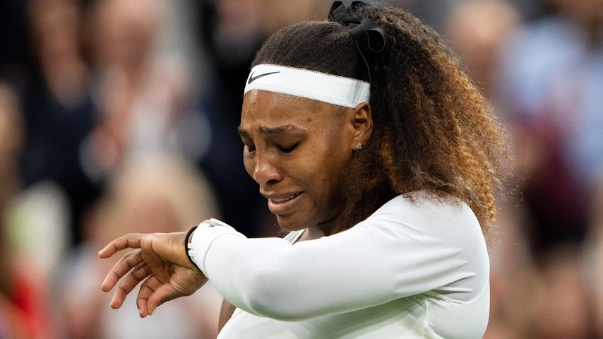 Serena Williams bei ihrem Wimbledonspiel in London im Juni 2021