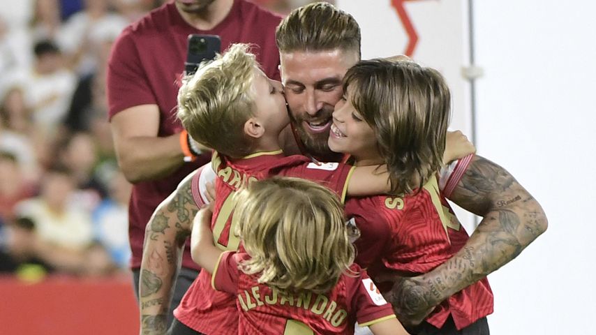 Sergio Ramos mit seinen Kindern, September 2023