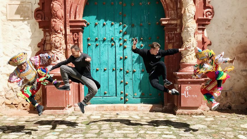 Sergiu Luca und Evgeny Vinokurov bei "Llambis Tanzduell"