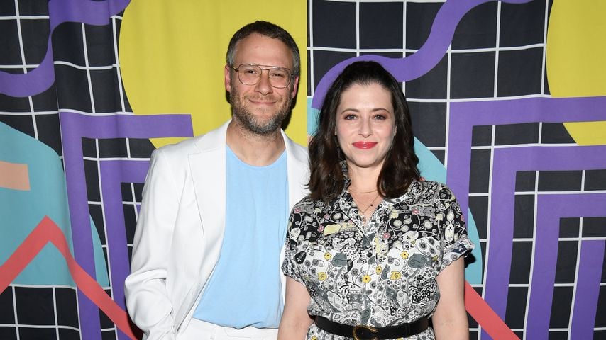 Seth Rogen und seine Frau Lauren Miller im November 2021
