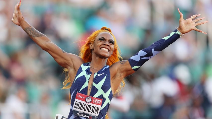 Sha'Carri Richardson bei den U.S. Olympic Track & Field Team Trials in Oregon, Juni 2021