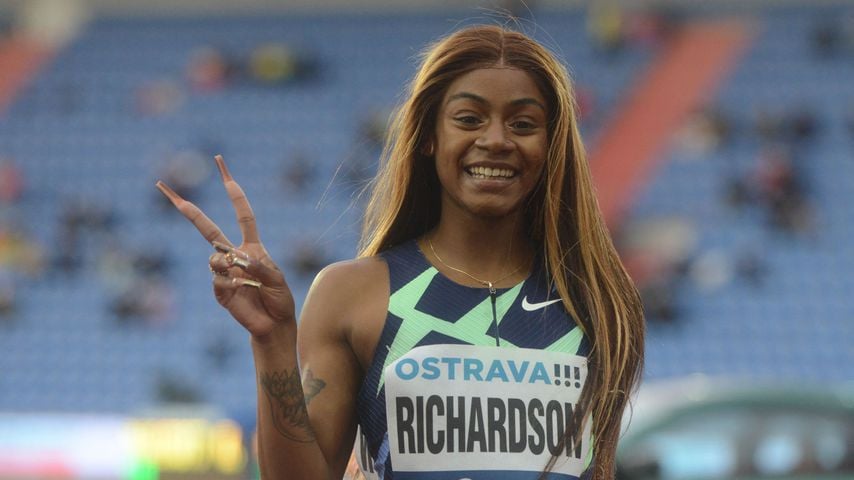 Sha'Carri Richardson in Ostrava, 2021
