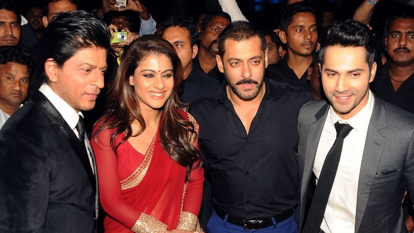 Shah Rukh Khan, Kajol, Salman Khan und Varun Dhawan, Dezember 2015