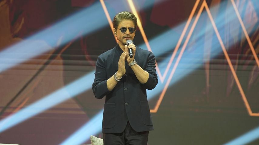 Shah Rukh Khan beim Panel "East TO West: The Global Rise of Bollywood" in Riad, Oktober 2025