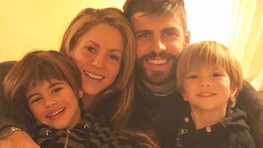 Shakira, Gerard Piqué und ihre Söhne Sasha und Milan im Dezember 2018