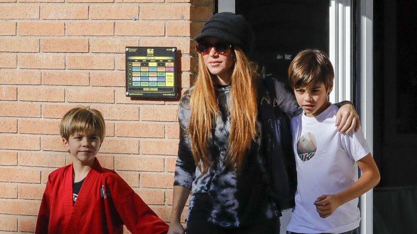 Shakira mit ihren Söhnen im November 2022