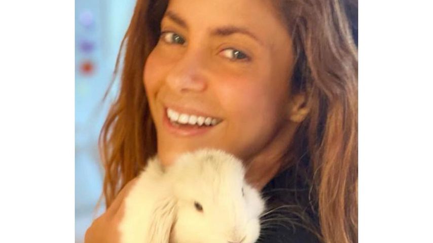 Shakira mit ihrem neuen Hasen