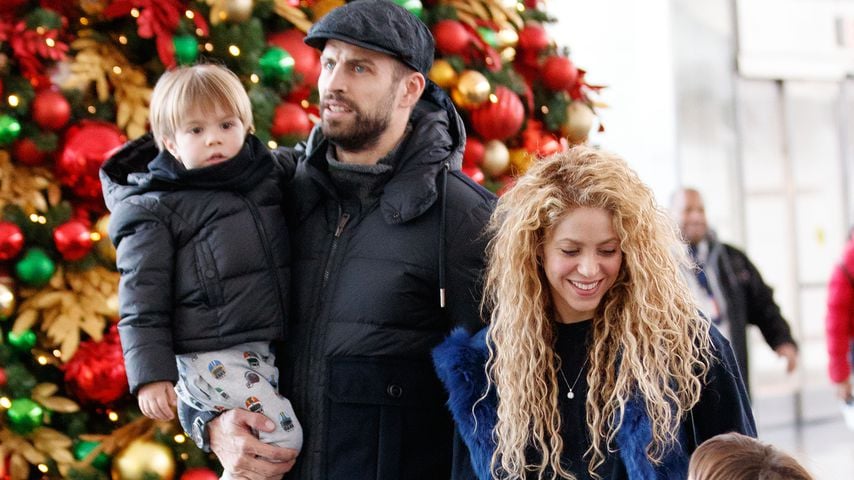 Gerard Piqué, Milan, Shakira und Sasha an Heiligabend 2017