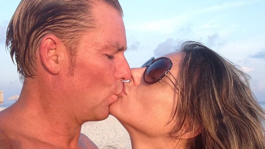 Shane Warne mit seiner Ex-Verlobten Liz Hurley