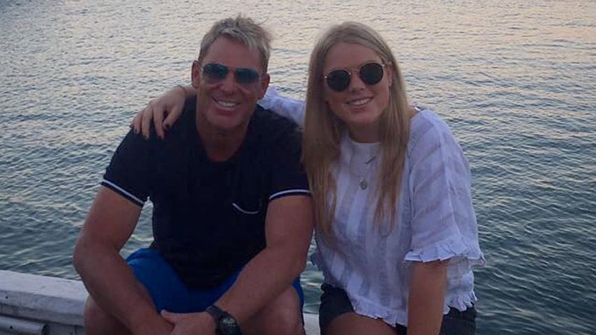 Shane Warne und seine Tochter Brooke Warne