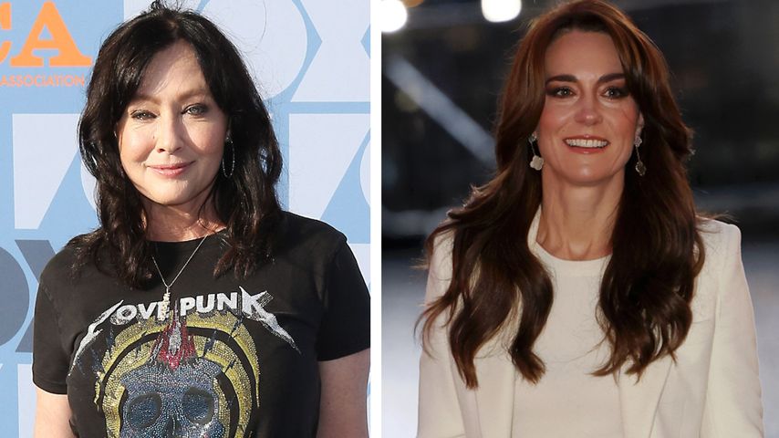 Krebskranke Shannen Doherty steht hinter Prinzessin Kate
