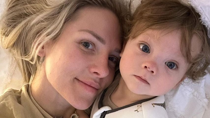 Sharna Burgess und ihr Sohn Zane, Mai 2023