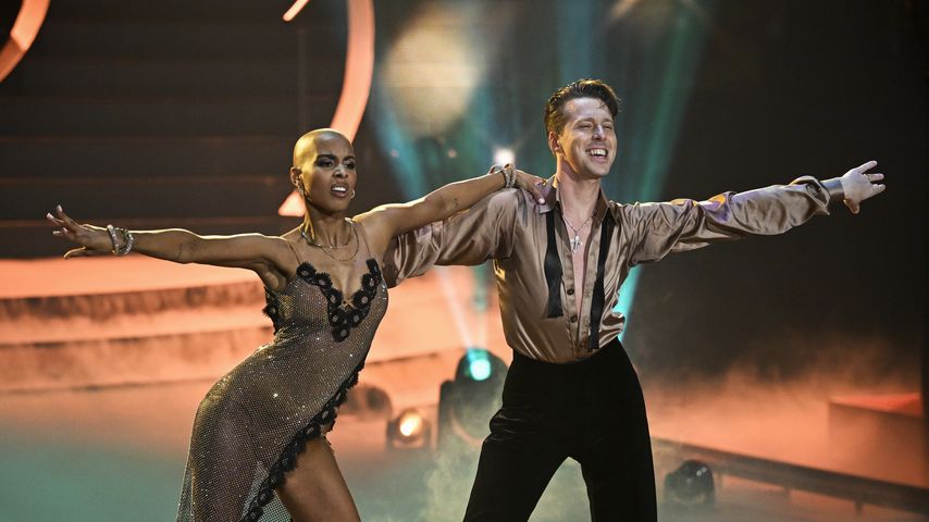 Sharon Battiste mit Valentin Lusin bei "Let's Dance"