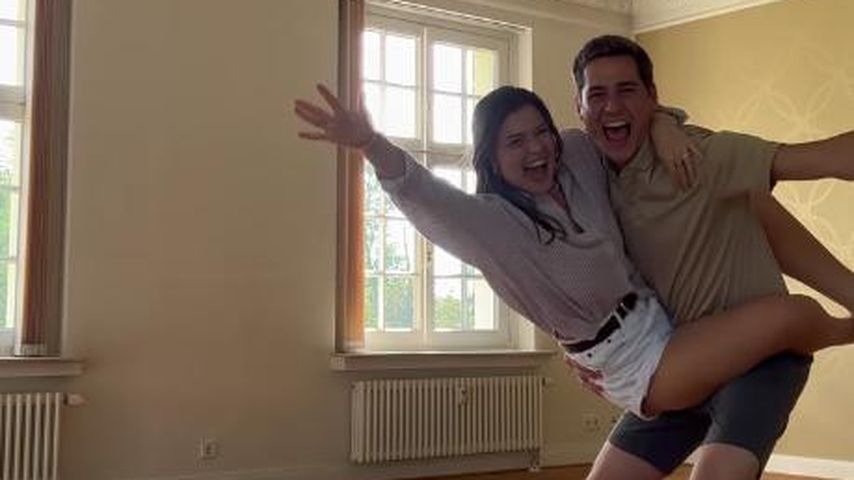 Sharon Berlinghoff und Timothy Boldt in ihrer neuen Wohnung