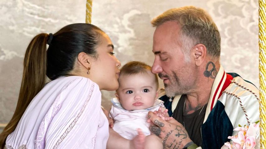 Sharon Fonseca und Gianluca Vacchi mit ihrer Tochter Blu