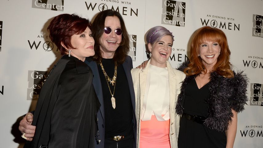 Sharon Osbourne, Ozzy Osbourne, Kelly Osbourne und Kathy Griffin