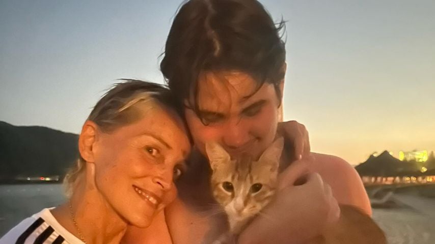 Vor College-Start: Laird Vonne urlaubt mit Mama Sharon Stone