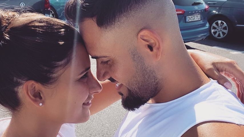 Sharon Trovato mit ihrem Freund