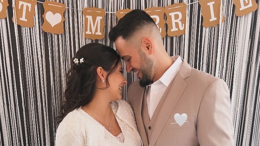 Sharon Trovato und ihr Mann Orkun am ihrer Hochzeit