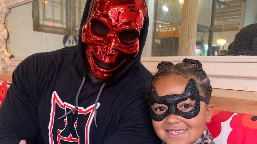 Shawn Rhoden und seine Tochter Cora Capri im Oktober 2021