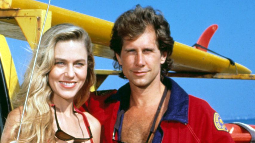 Shawn Weatherly und Parker Stevenson in "Baywatch"