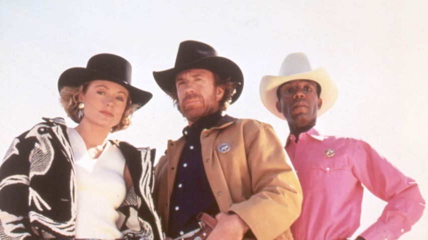 Sheree Wilson, Chuck Norris und Clarence Gilyard Jr. in "Walker, Texas Ranger"