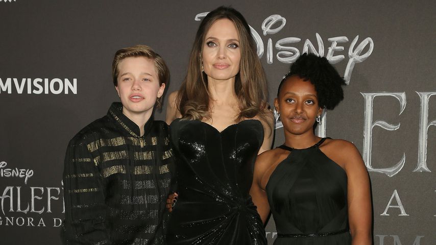 Shiloh Jolie-Pitt, Angelina Jolie und Zahara Jolie-Pitt bei der "Maleficent 2"-Premiere
