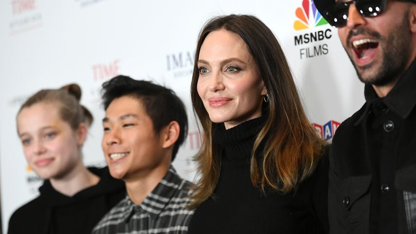 Shiloh Jolie-Pitt, Pax Thien Jolie-Pitt und Angelina Jolie