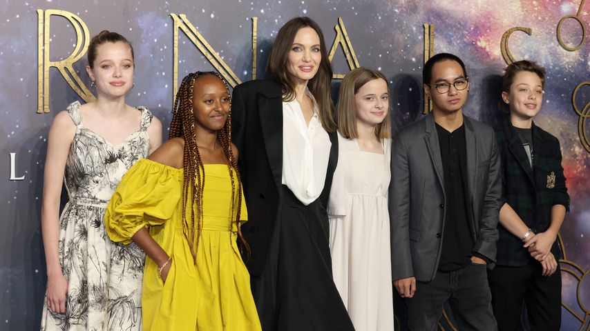 Angelina Jolie und ihre Kids Shiloh, Zahara, Vivienne, Maddox und Knox bei der "Eternals"-Premiere