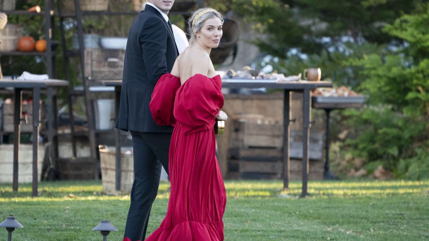 Schauspielerin Sienna Miller, Gast auf Jennifer Lawrence' Hochzeit