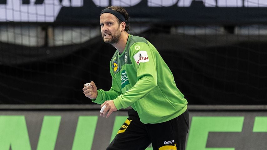Silvio Heinevetter bei der Handball-Weltmeisterschaft in Berlin im Januar 2019
