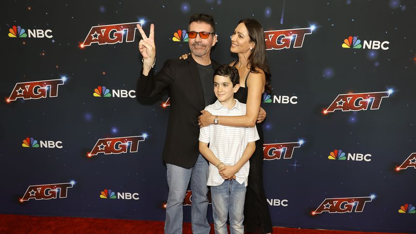 Simon Cowell, Sohn Eric und Lauren Silverman im September 2023