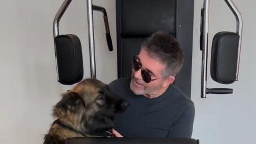 Simon Cowell in seinem privaten Fitnessstudio