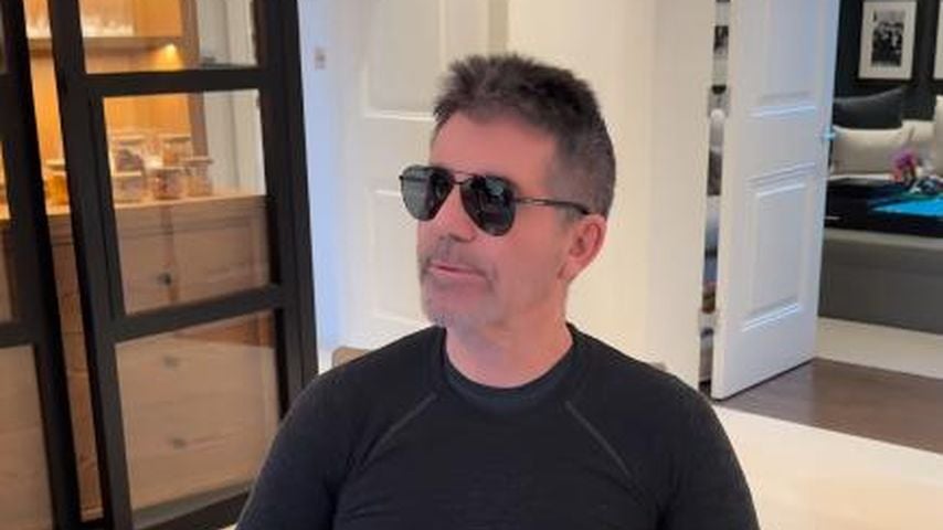 Simon Cowell in seinem Esszimmer